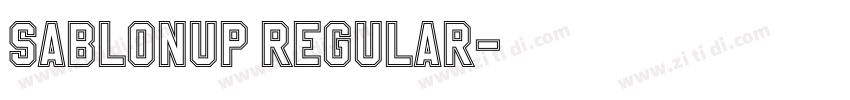 SablonUp Regular字体转换